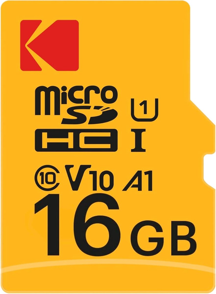 Geheugenkaart MicroSDHC - Opslagkaart SD - Foto Video Opslag - Snelle Data Overdracht - 16 GB - Zwart
