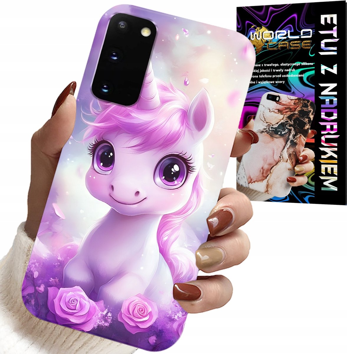 HOESJE VOOR SAMSUNG GALAXY S20 - LEUKE EENHOORN, PATRONEN VOOR KINDEREN