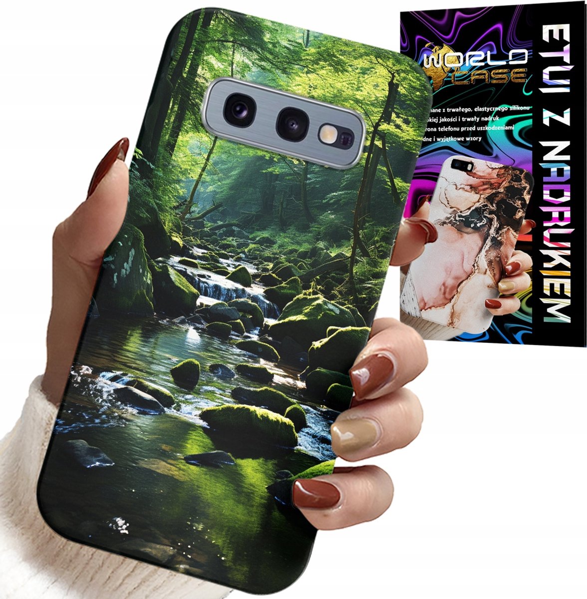 HOESJE VOOR SAMSUNG GALAXY S10E - NATUURLIJKE UITZICHTEN OP BOS, RIVIER EN BEK