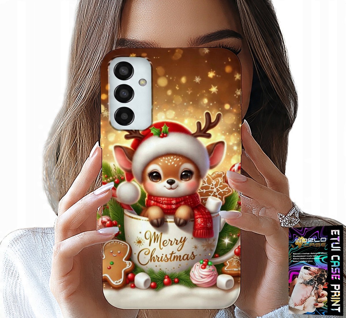 HOESJE VOOR SAMSUNG GALAXY M13 4G - LEUK KERSTPATROON MET RENDIER