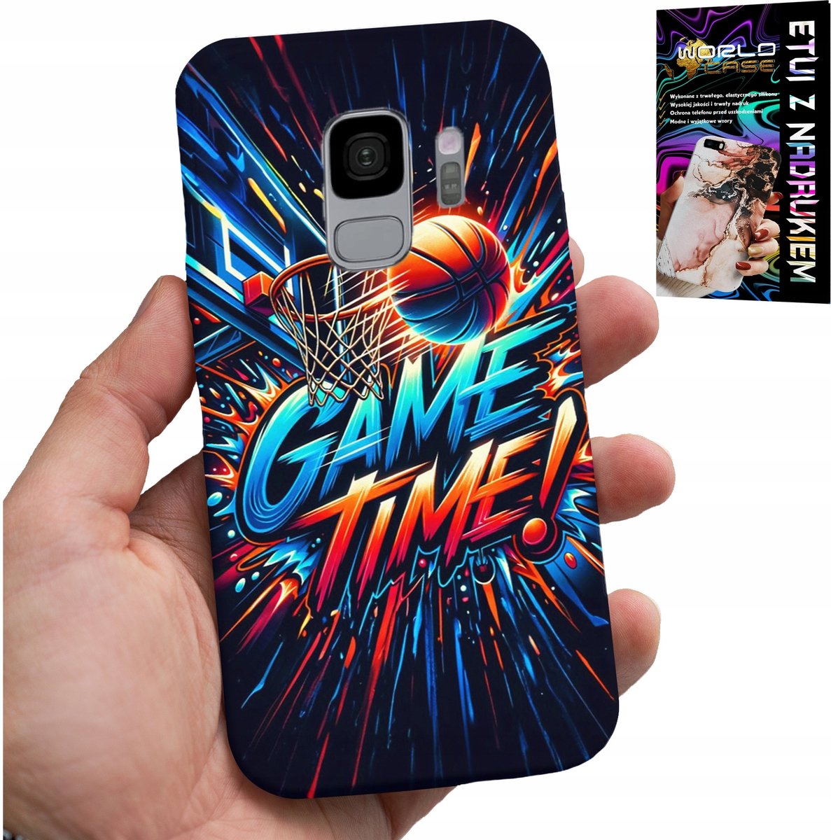 HOESJE VOOR SAMSUNG GALAXY S9 - BASKETBAL NBA FAN 23 GAME TIME, COVER