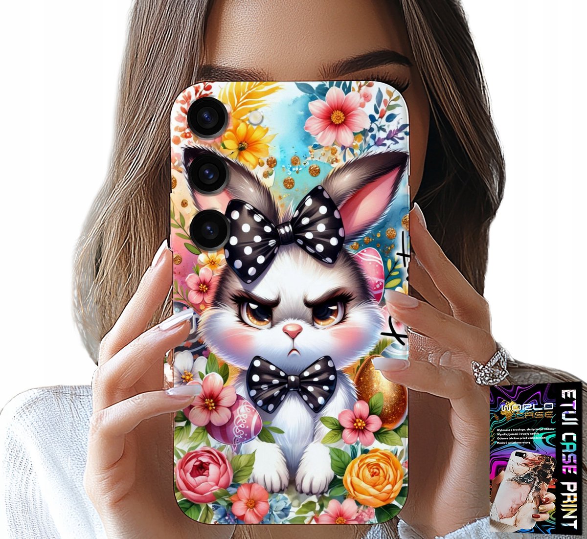 HOESJE VOOR SAMSUNG GALAXY S23 - PAASHAAS, HARRY, EIEREN + GLAS