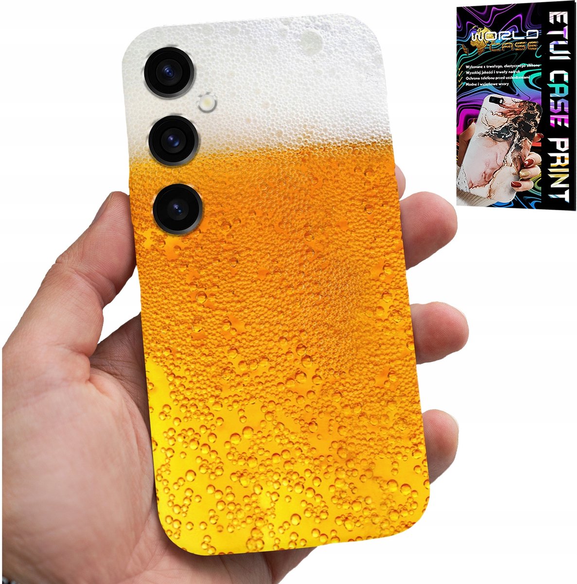 HOESJE VOOR SAMSUNG GALAXY A55 5G - BIER, BIERMUG PATROON VOOR HEREN