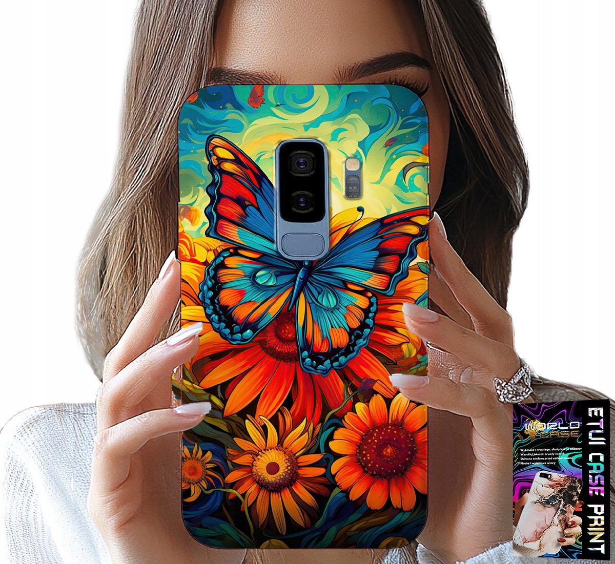 HOESJE VOOR SAMSUNG GALAXY S9 PLUS - VLINDER-, BLOEMEN- EN ROZENHOESJE