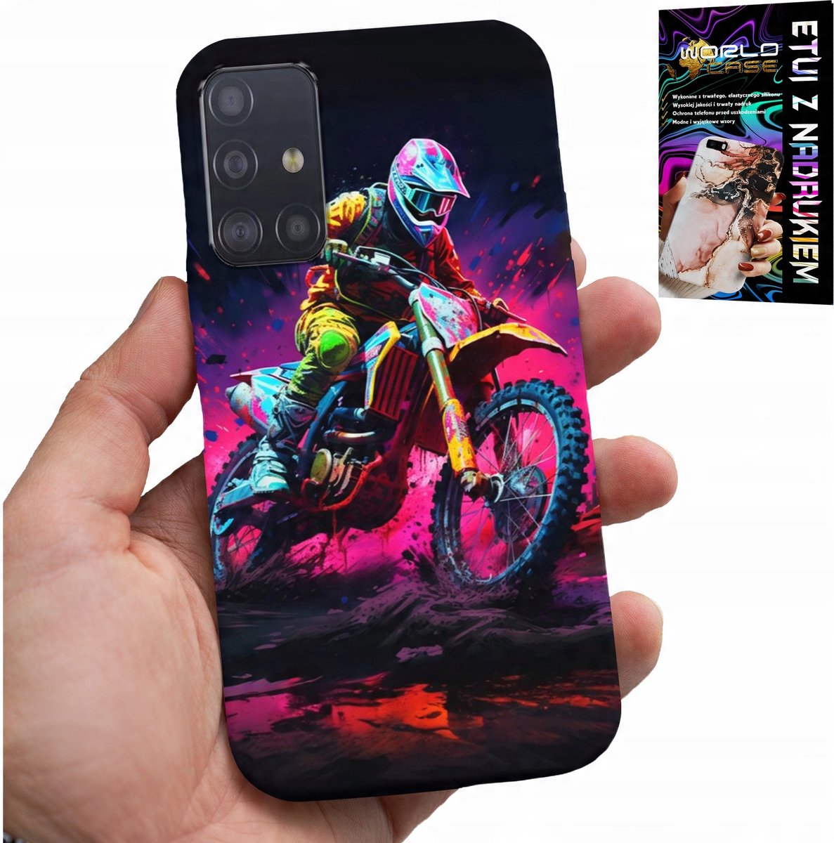 HOESJE VOOR SAMSUNG GALAXY A51 - MOTORFIETS, MOTOCROSS EXTREME RACING