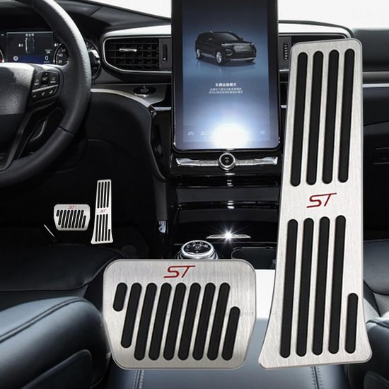 Performance Pedalen Set - Gasrem Pedaal - Auto Interieur - Antislip Rubber - 260 gram - Zilver — afbeelding 4