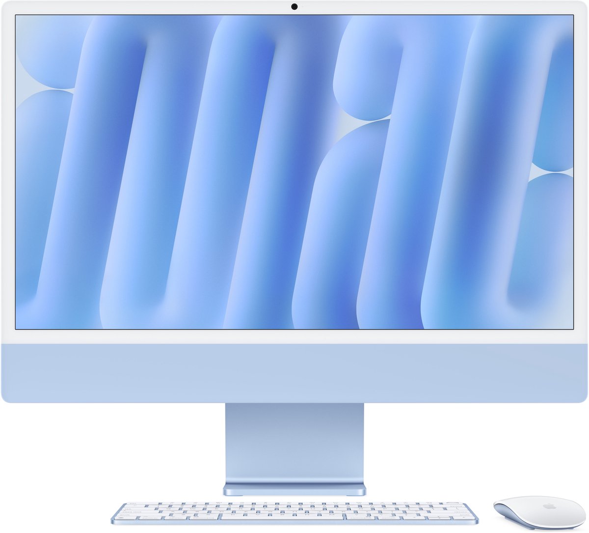 Apple iMac 24 inch M4 (10 core CPU/10 core GPU) 16GB/256GB Blauw QWERTY