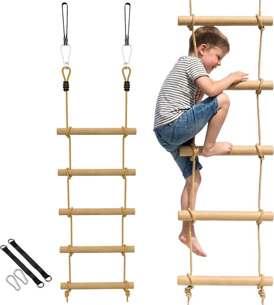 Outdoor Sport Klimmen Jute Touw Duurzaam Klimtouw Stevige Jute Draagbare 20m 20mm voor Wandelen, Kamperen, Klimmen
