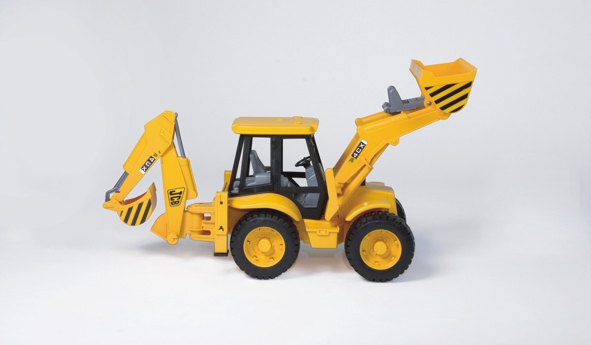 bruder JCB 4CX graaflaadmachine modelvoertuig thumbnail 3