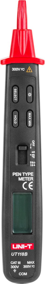 Uni-T UT118B - Multimeter - Compact en Veelzijdig - Automatische Bereikswijziging - Elektrisch Velddetectie