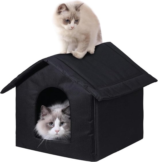 Outdoor Cat Houses, Stray Cat Shelter Outdoor, Cat House Outdoor Waterproof Shelter, Cat House for Winter, Winter Proof Pet Accessories for Cats, Dogs and Rabbits