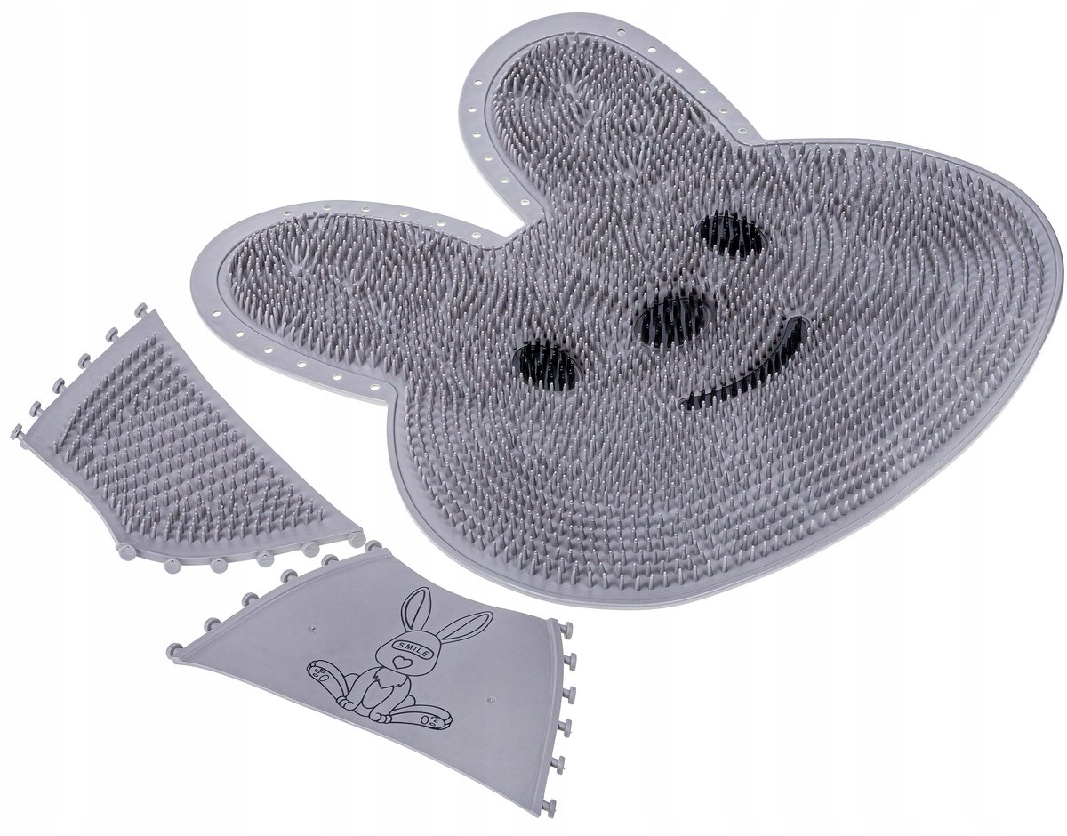BK - Antislipmat - Siliconen - Massagezone - Grijs