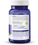Achterkant Vitakruid Femme pot met ingrediënten, samenstelling per dosering en vegan logo.