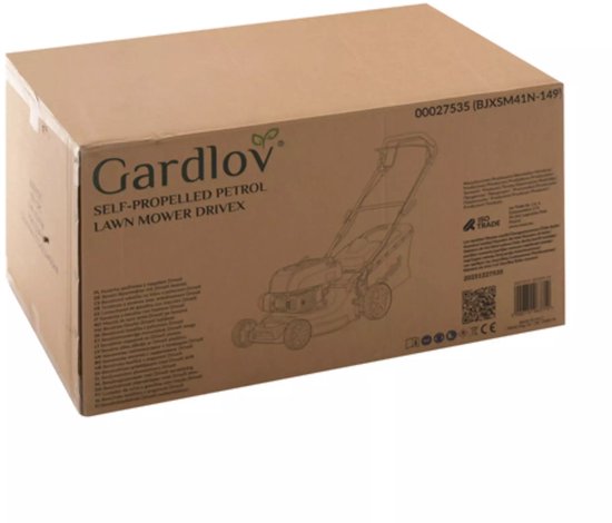 Gardlov Krachtige benzine grasmaaier met 50 liter opvangbak en 8 maaihoogtes en 40,6 cm maaibreedte — afbeelding 2