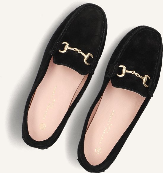 STEFANO LAURAN 11733 Mocassins Dames - Instappers - Zwart - Maat 38