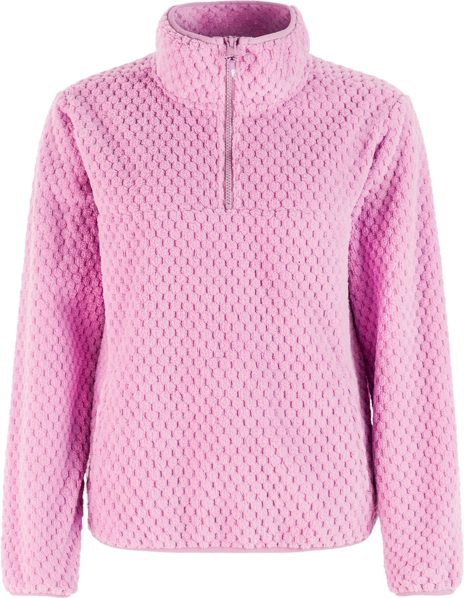 Protest PRTDunia Sweater Dames Trui Teddy 1/4 rits Valer Lilac