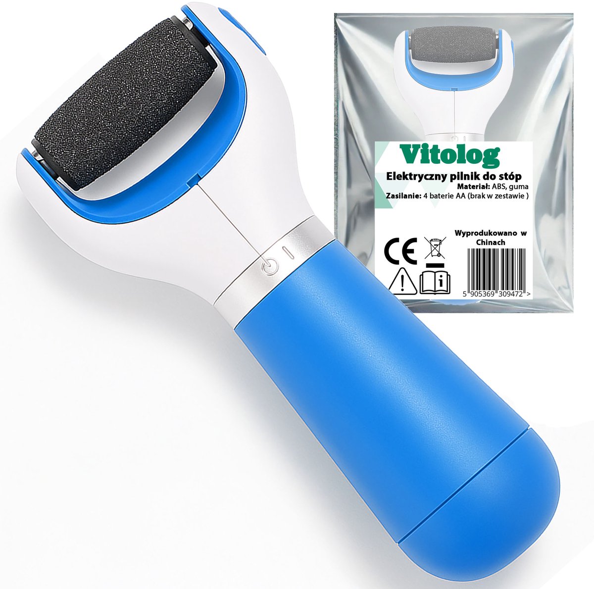 Vitolog - Elektriese Pilvlijm - 360° Roteerbare Kop - Professionele Voetverzorging