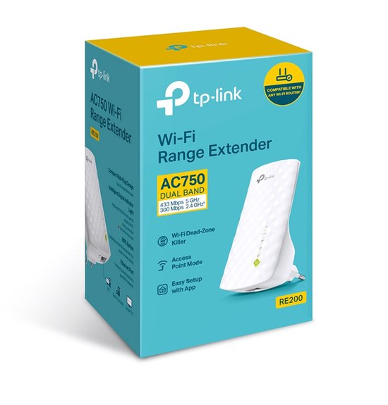 TP-Link RE200 - WiFi Repeater - 750 Mbps