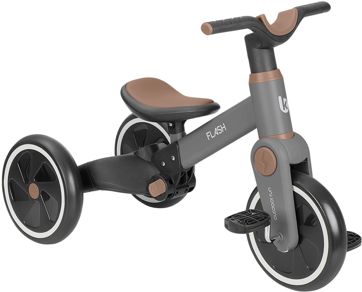 KikkaBoo Driewieler 5-in-1 – Flash - Grijs