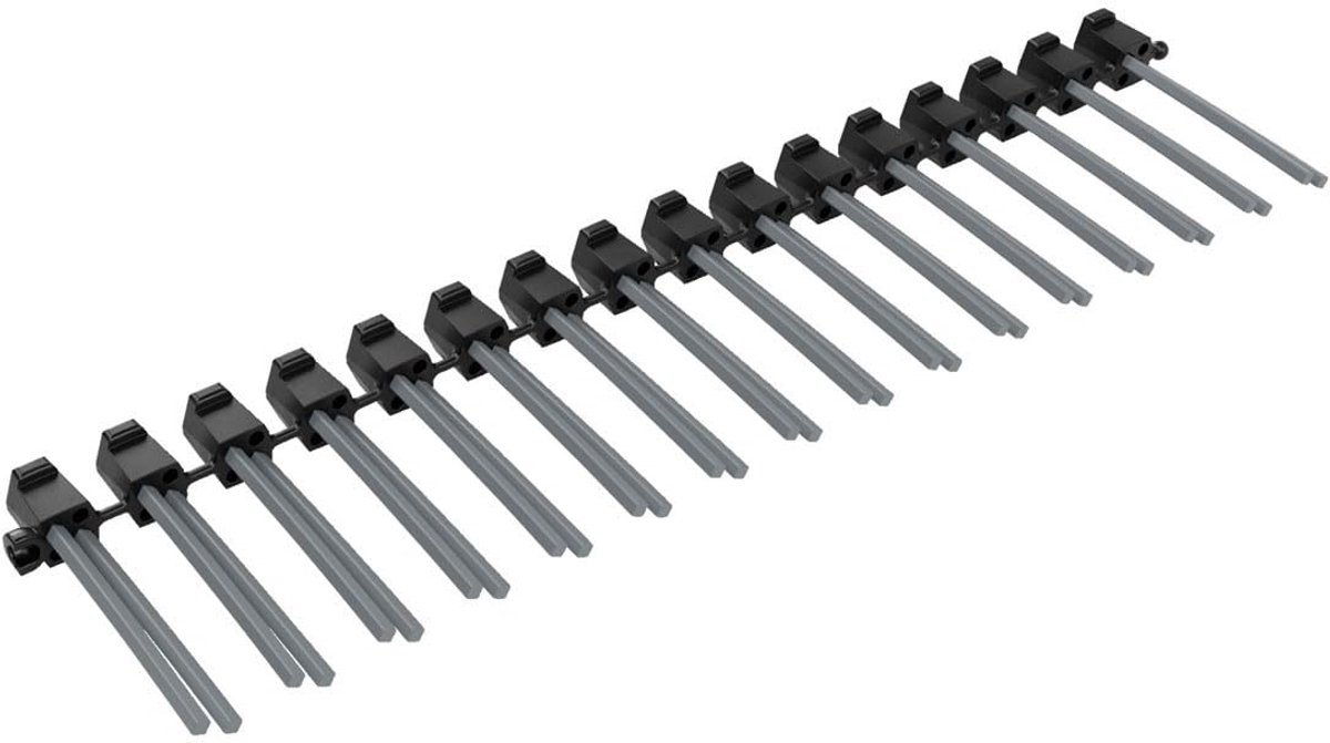 Onkruidverwijderaar Borstelstrip - Gereedschapsloze Vervangbare Nylon Borstel - 31,5 x 7,5 x 1,8 cm