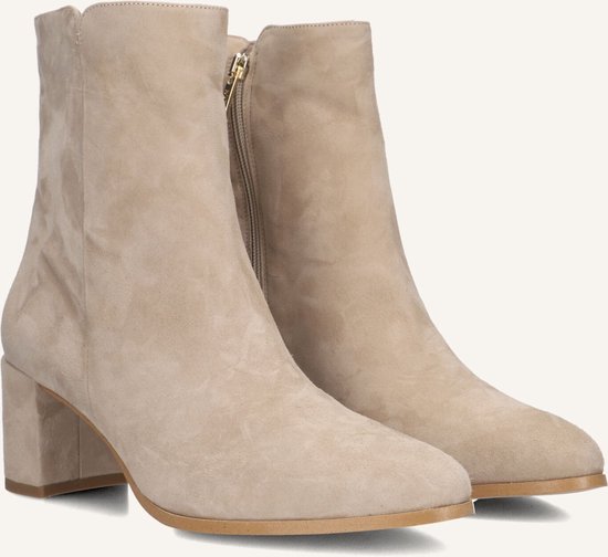 Notre-V 8560 Bottes à fermeture éclair - Bottes de cheville avec fermeture éclair - Femmes - Beige - Taille 39