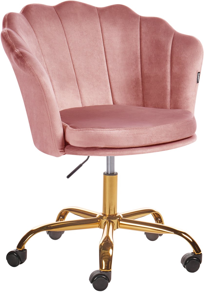 BELIANI MONTICELLO - Bureaustoel - Roze - Fluweel - BELIANI - €149,99