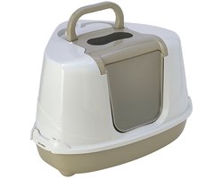 Moderna Flip Hoekkattenbak - Beige - 56 x 45 x 39 cm