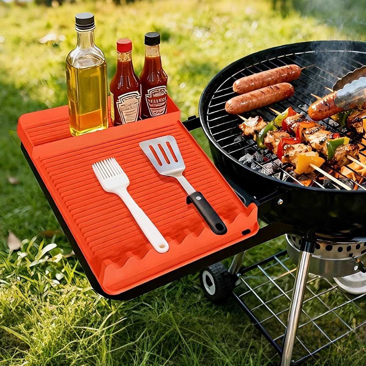 Siliconen Grillmat - Barbecue Accessoire - Veilig Grillen - Vaatwasserbestendig - 29x28 cm
