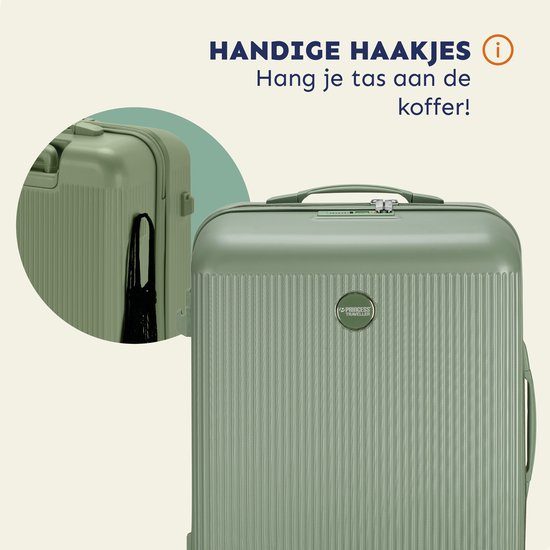 Princess Traveller Oceans – Grote Reiskoffer – Pure Sage – TSA-Slot – 98L koffer – 77x52x29 cm – GRS gecertificeerd