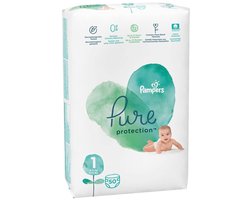 2x Pampers Pure Protection Luiers Maat 1 (2-5 kg) 50 stuks