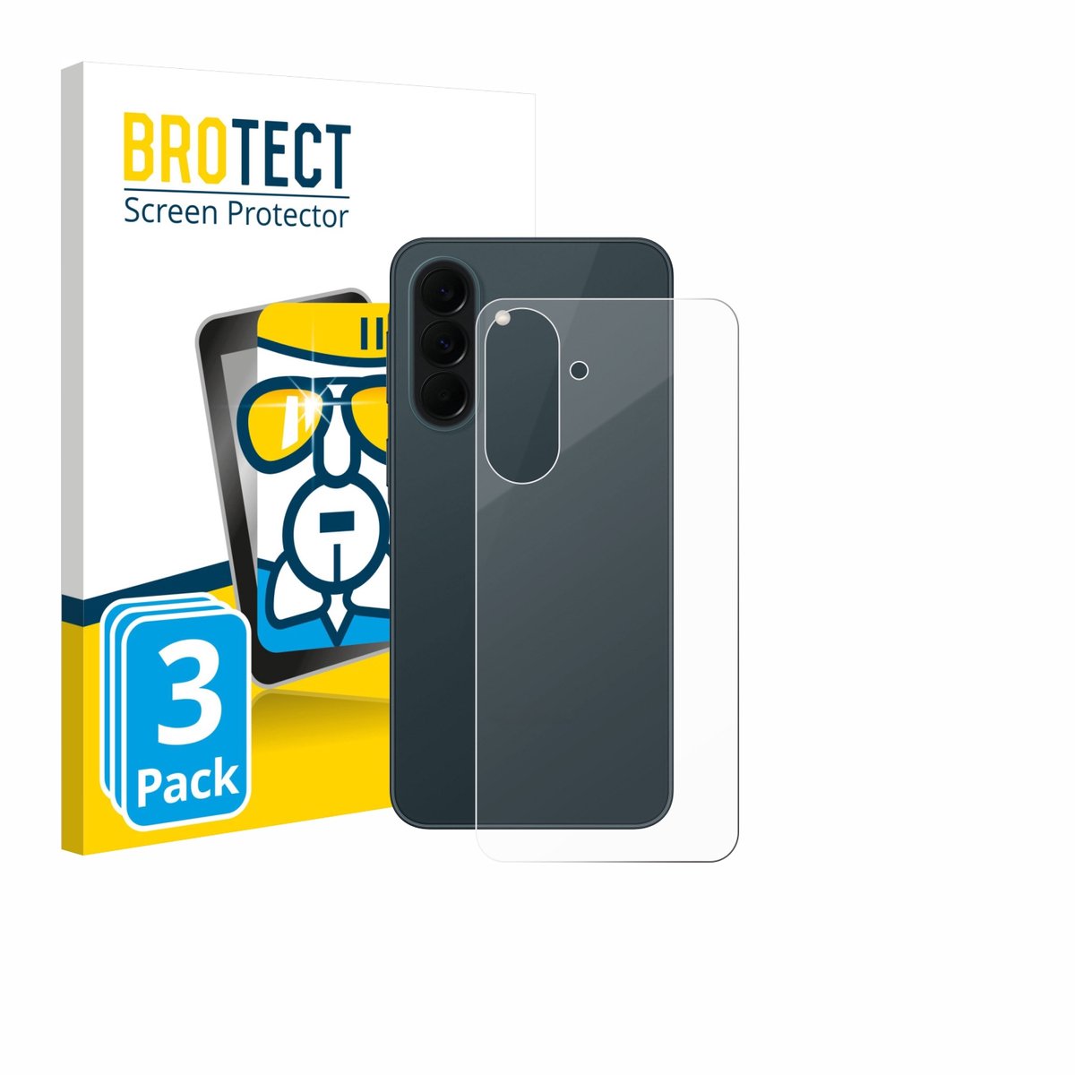 Screenprotector 3 Stuks voor Samsung Galaxy A37 5G (Achterkant) Beschermglas transparant