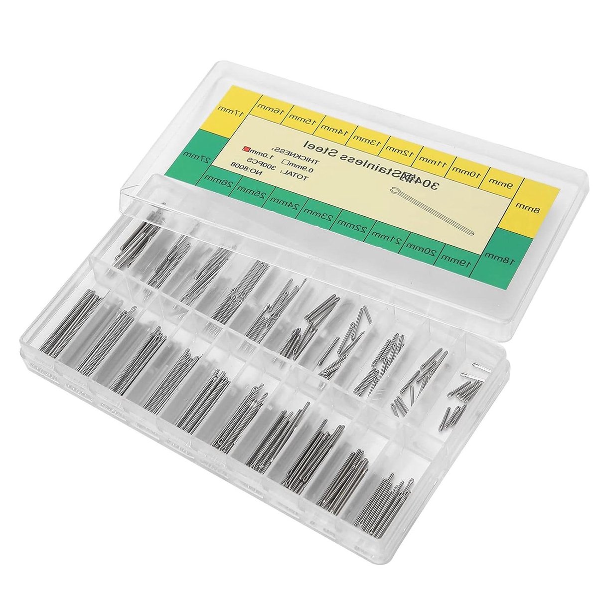 1 mm splinte voor horlogebandje - set van kleine en draagbare vervangende splitpennens