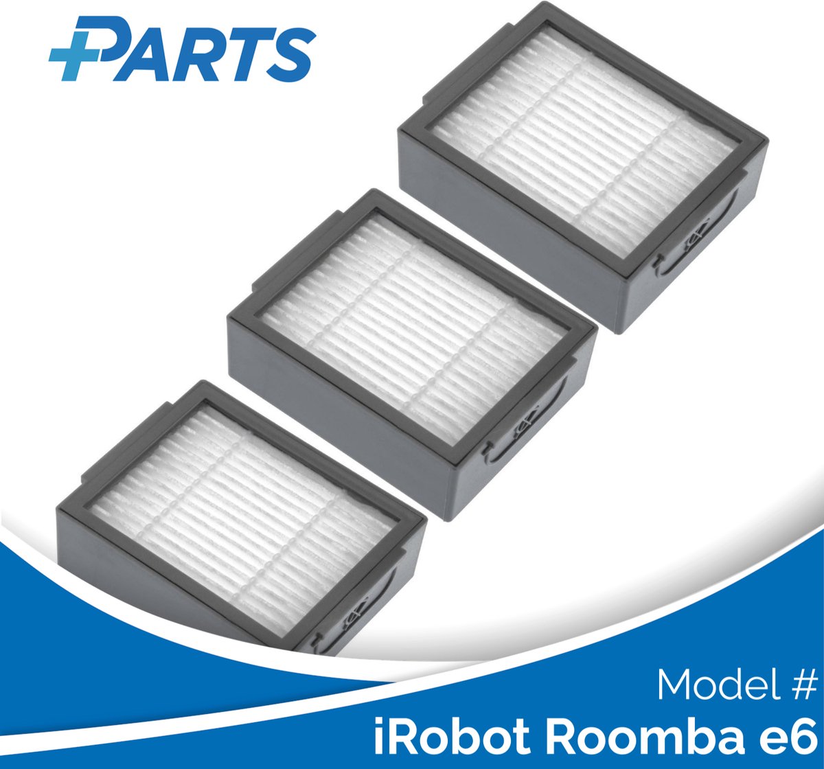 iRobot Roomba e6 Filters (3 Stuks, Plus.Parts® alternatief voor 4624876)