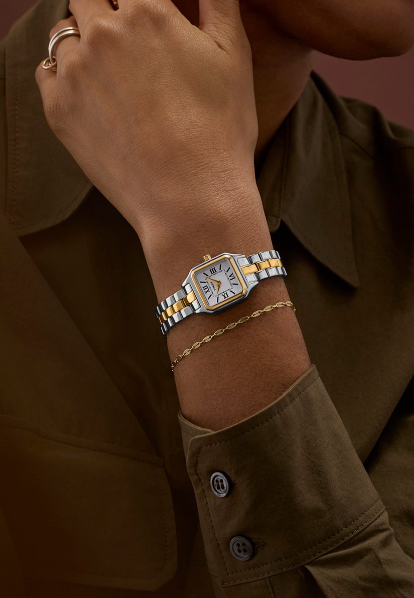 Timex Legacy Addison Quartz Analoog Horloge Tweekleurig Kast: 100% Laag Lood Messing | Armband 100% Roestvrij Staal 38 mm TW2Y23700AJ, TW2Y23800AJ, TW2Y23900AJ