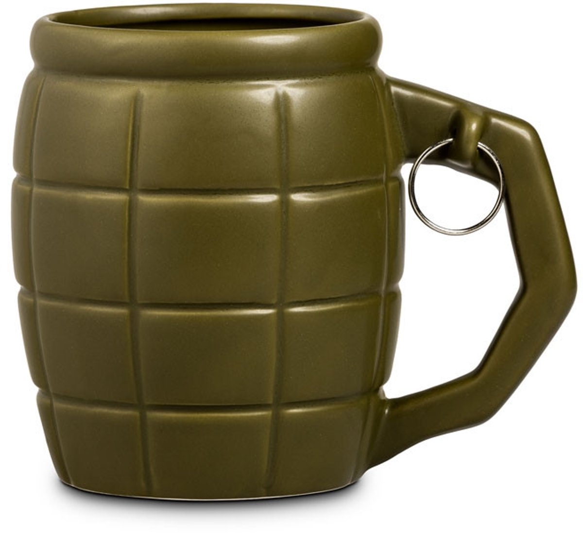 Mok granaat met pin groen - 450ml
