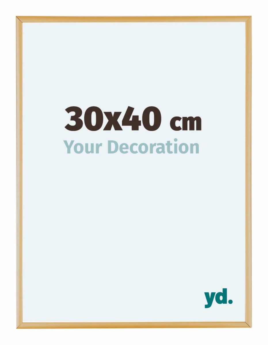 Your Decoration - Fotolijst 75x98 cm - Aluminium - Goud Vintage - Kent