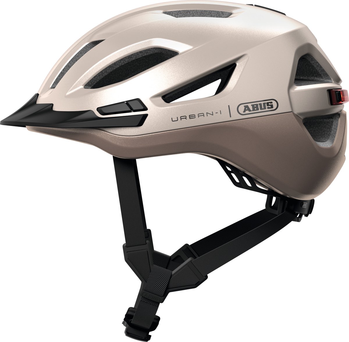 Fietshelm ABUS URBAN-I 4.0 ACE champagne gold S - 51-55 cm - goud - Geschikt voor gebruik op elektrische fietsen - stadsfietsen - 260 g