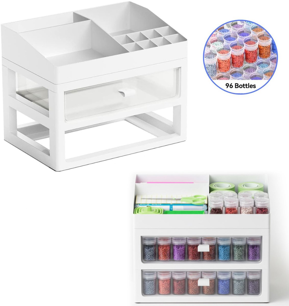 NBAP® Diamond Painting Accessoires - Opbergdoos - Sorteerdoos voor Volwassenen en Kinderen- Multikleur