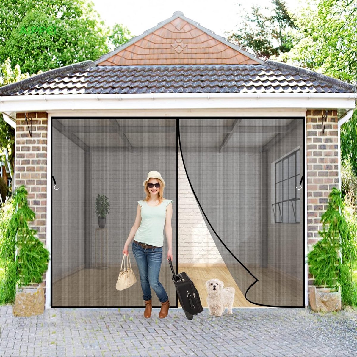 Houd Muggen Buiten: Magnetisch Hor voor Raam en Deur (130x255cm) - Eenvoudig Zonder Boren