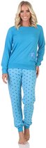 Normann dames pyjama lange mouw in sterrenlook