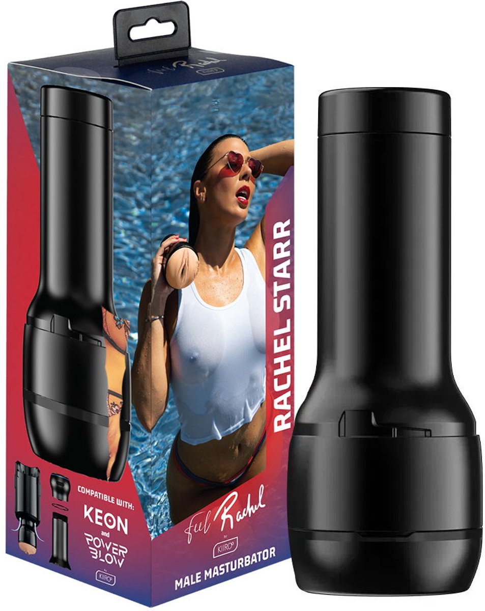 Kiiroo FeelStars Rachel Starr Stroker - Levensechte Masturbator - Teasing Tunnel Sensation - Compatibel met Keon