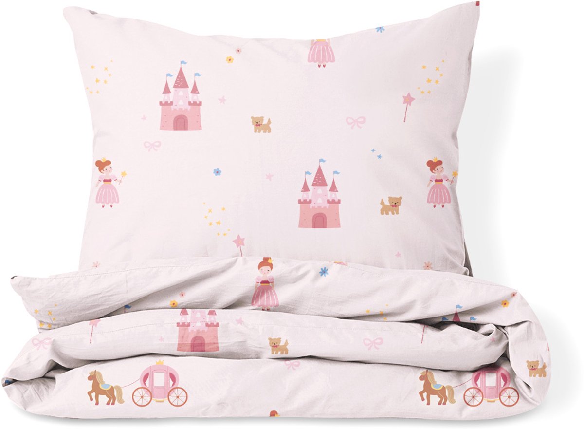 Petite Amélie Dekbedovertrekset – 120x150 cm – 100% Biologisch Katoen – Princess