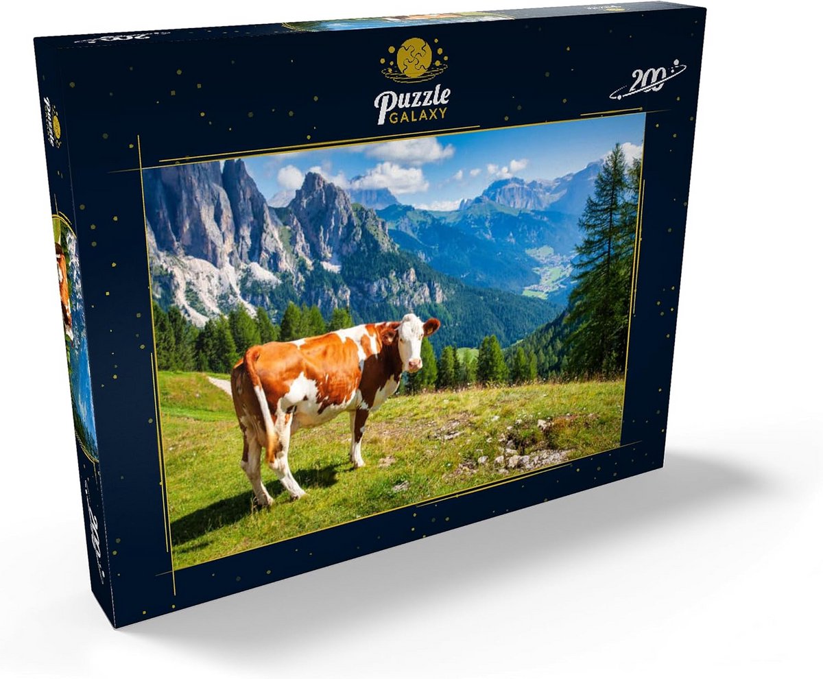 Puzzel 200 Stukjes: Koeien in Alpenweide Dolomieten