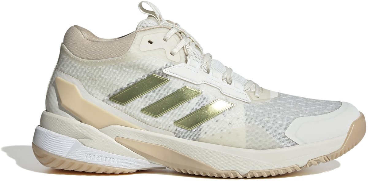 Indoorschoenen voor dames adidas Crazyflight 6 Mid Owhite/goldmt/crys