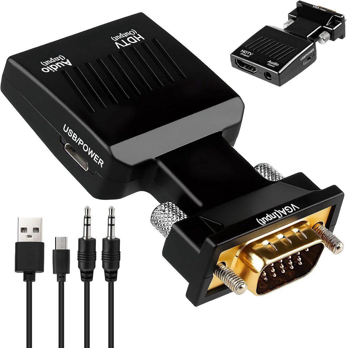 VGA naar HDMI Adapter Converter met 1080p Audio Ondersteuning