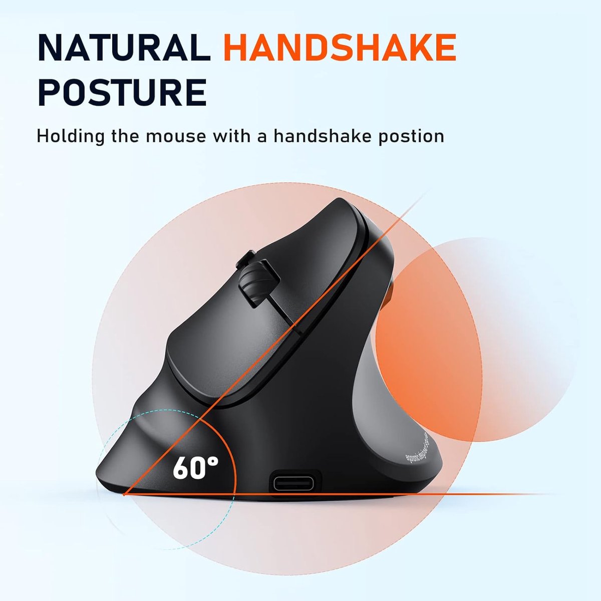 Meetion BTM010R - Ergonomische Draadloze Muis thumbnail 2