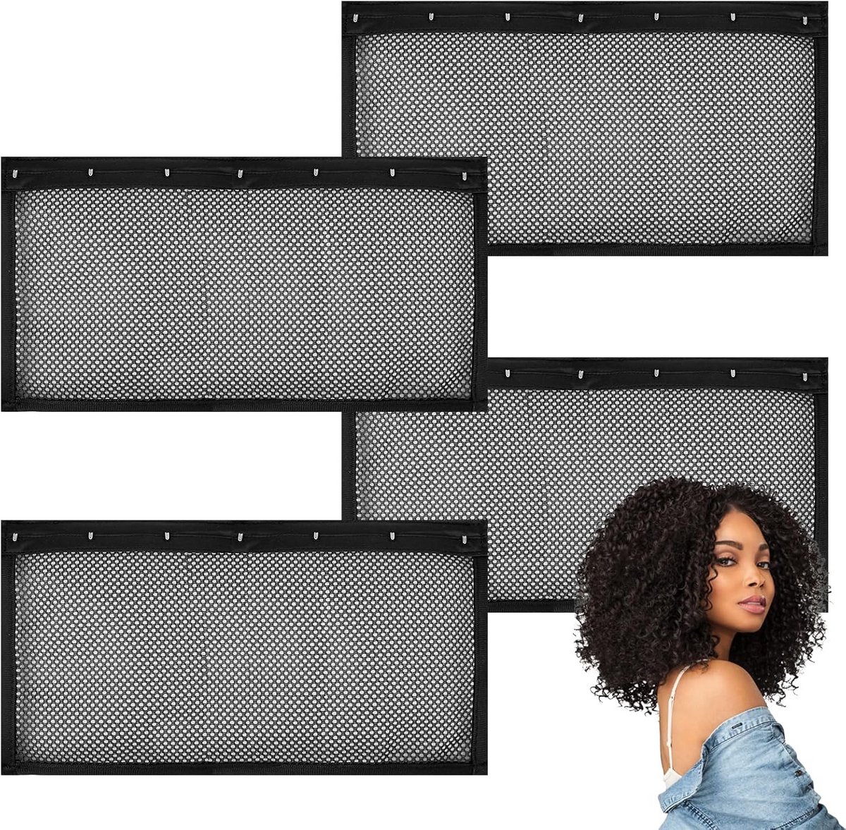 Set van 4 Flexibele Haarrollers voor Lang en Gekruld Haar - Hittevrij Stijlen