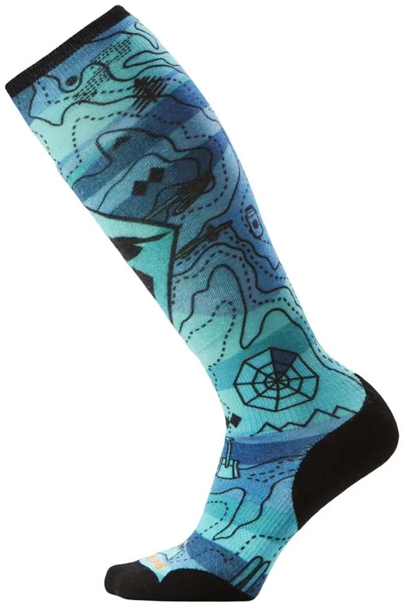 Smartwool Ski Targeted Cushion Topo Treasure Sokken Blauw EU 42-45 Vrouw