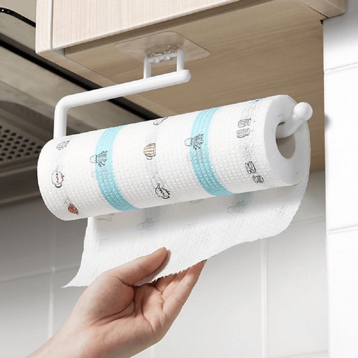Keukenrolhouder Badkamer Tissuehouder Onder Kast Zelfklevend