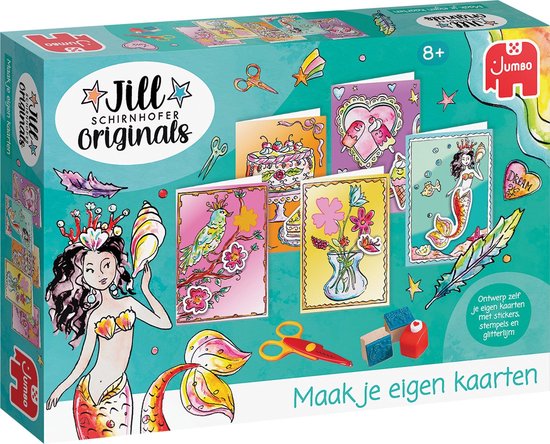 Jumbo - Jill Schirnhofer - Maak je eigen kaarten - Knutselset - Knutselpakket kaarten 8 jaar
